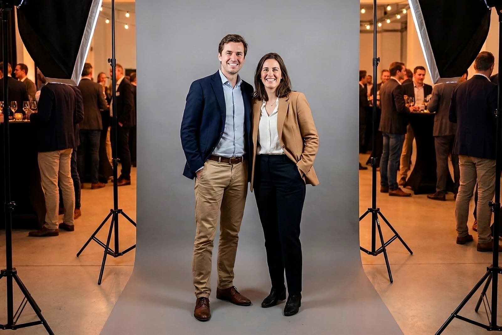 Le portrait pris en studio, avant le décor.